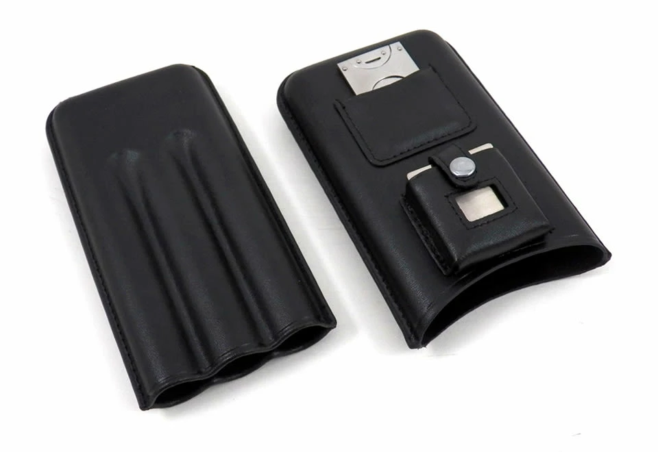 Hot Sale π₯° 3 Cigar Holder with Cutter and Lighter by Bey-Berk International Inc π - Image 2