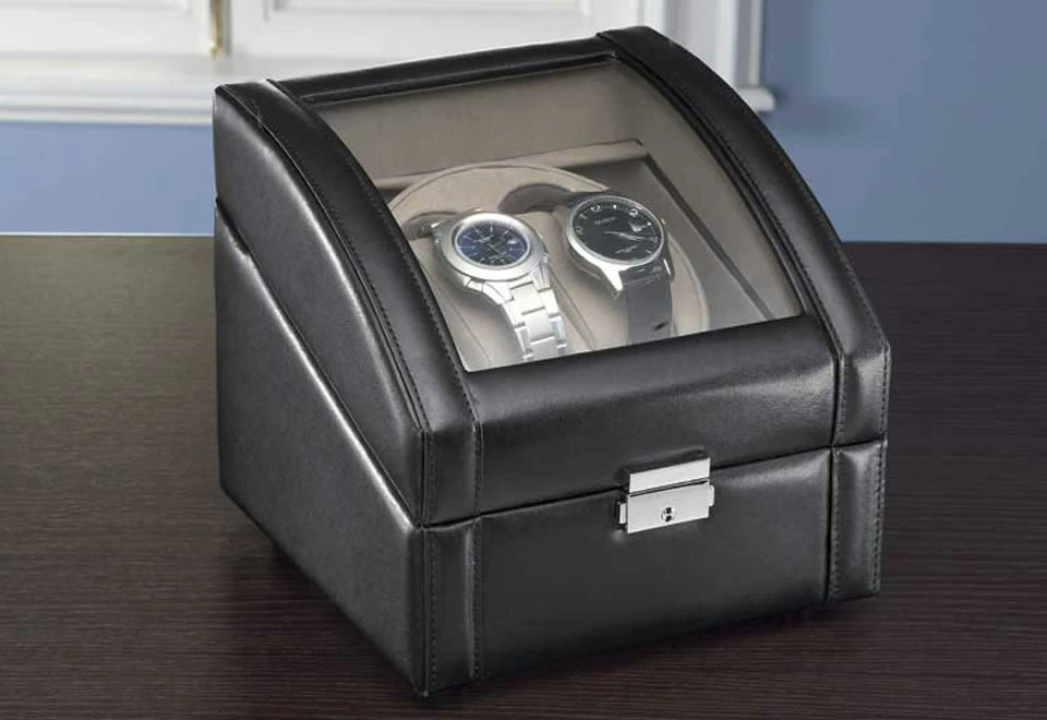 Budget π Leather 2 β Watch Winder by Bey-Berk International Inc. π