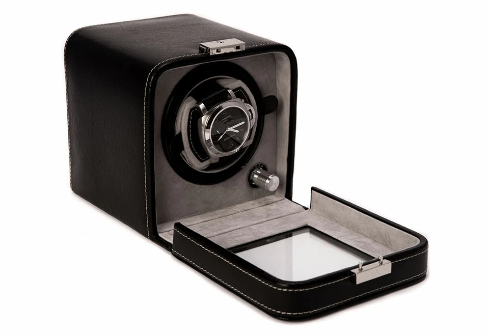 Wholesale π Black Leather Single β Watch Winder by Bey-Berk International Inc π