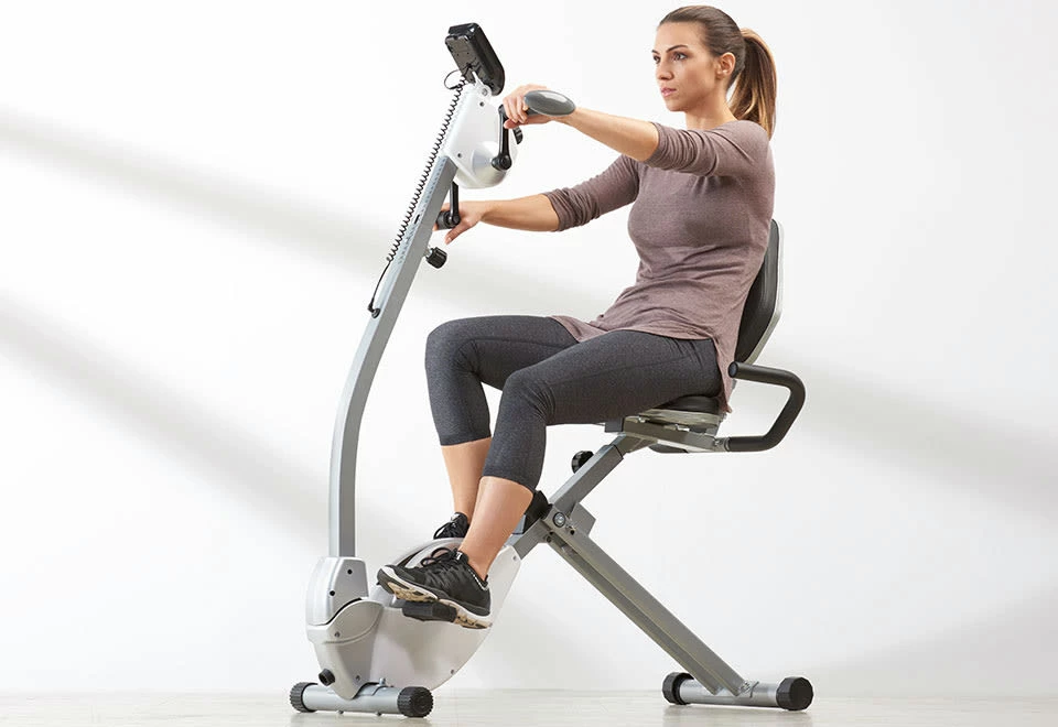 Cheapest π€© Space Saving Recumbent Exercise Bike with Upper Body Motion by Stamina Products, Inc. π