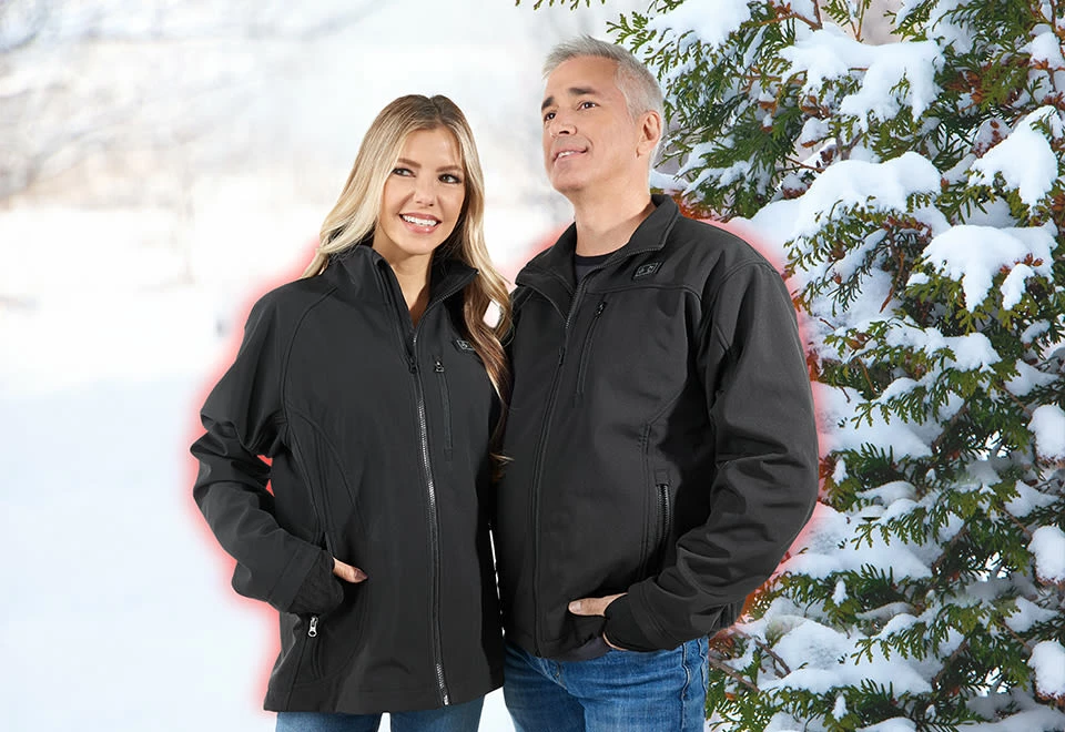 Outlet π Men's Rechargeable Heated Softshell Jacket by Sharper Image π - Image 5