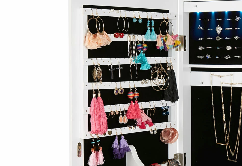 Discount π₯° Full Length Jewelry Storage Mirror by EMS Mind Reader LLC π - Image 2