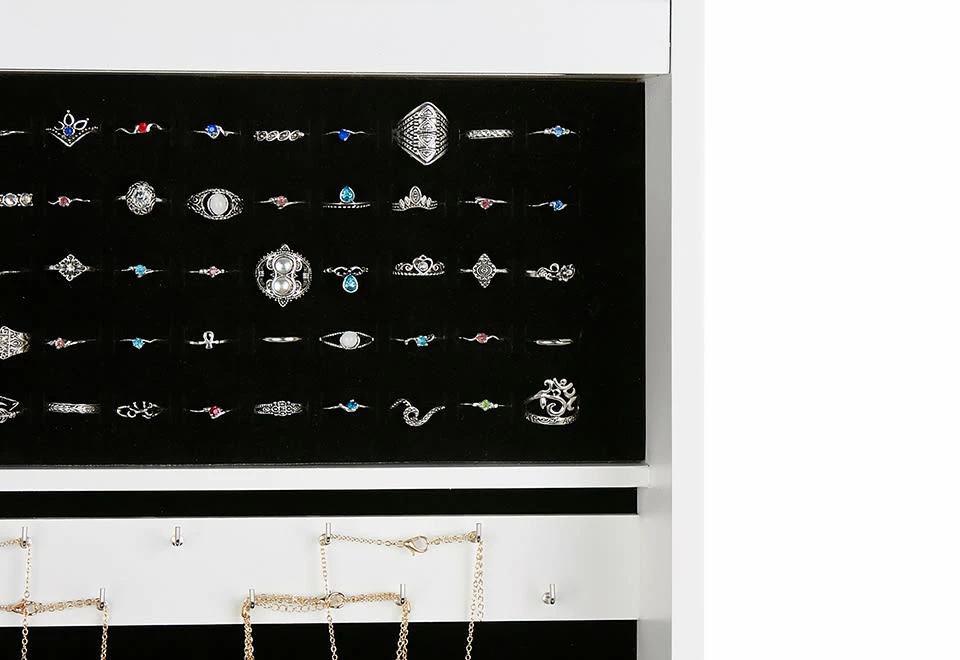 Discount π₯° Full Length Jewelry Storage Mirror by EMS Mind Reader LLC π - Image 7